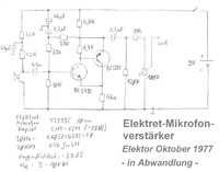 DIY Messmikro & Elektretmikrofonverstrker - Schaltplan