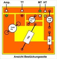 Arcus TS45 Weiche PCB von oben