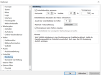 Untertitel Rendering MPC OPtionen