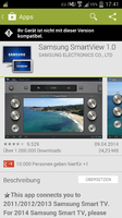 Note 3 nicht untersttzt Samrt View 1.0