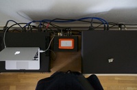DSPeaker Antimode 2.0 an MacBookAir mit Lacie Rugged Thunderbolt