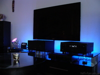 Ansicht von rechts mit Sony KDL-55HX820