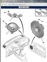 Teilekatalog Peugeot 107 Lautsprecher