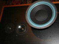 Boston Acoustics A200 with repaired woofer and new tweeter