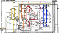 Denon PMA-860 PMA-1060 schematic detail left power amp stages marked