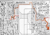 Kenwood KR-A47 detail 14V voltage regulator on PCB