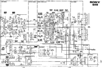 Sony TA-F470 schematic detail power supply and main amp and protection