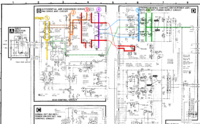 Technics SE-A5 Mk II schematic detail left and right channel amp stages marked