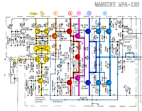 Wangine WPA-120 schematic detail right power amp stages marked