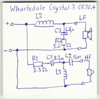 Wharfedale Crystal CR-30.4 schematic crossover network