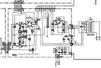 Yamaha AX-1090 schematic detail main power supply including 15V regulator