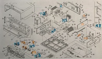 Yamaha AX-870 AX-890 Exploded View PCBs marked