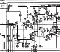 Yamaha AX-900 schematic detail left power amp input differential stages