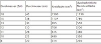 Membranflche