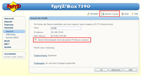 DHCP-Einstellungen Fritzbox