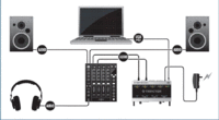 Verkablung AUdio Interface 10
