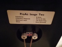 ProAc Image Two Typenschild