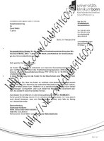 Kostenvoranschlag aus Universittsklinikum Bonn