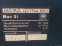 Saba ultra hifi box 31