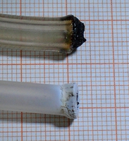 Flammentest PVC vs SILIKON