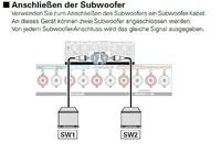 Subwoofer Anschluss am X3000