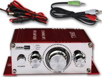 400W Mini-Endstufe Verstrker (ideal fr Wohnungen, Motoroller, Motorrad, Auto und MP3-Player) - ROT Modell: EN4