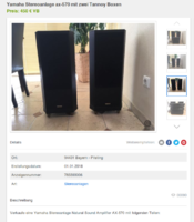 Yamaha AX-570 mit Tannoy 611