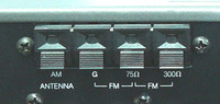 Antennenanschlsse am Receiver NAD 7020e