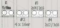 Offener Schnitt / Seite / Front / Deckelvarianten ~800qcm