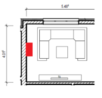 Aufbau Wohnzimmer