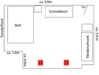 Schlaf-&Arbeitszimmer