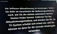 Toshiba Upgrade Fehlermeldung