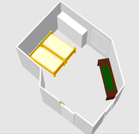 3D-Ansicht Zimmer