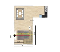Wohnzimmer Skizze