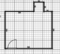 Ansicht Wohnzimmer aus allen 4 Ecken inkl. Grundriss