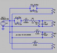 Schaltplan und Frequenzgang FW I.Q 4180 AT