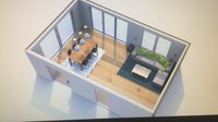 Wohnzimmer Ansicht SweetHome 3D 2