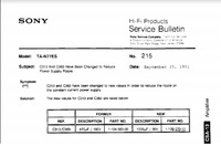 Sony Service Bulletin N215