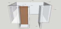 Arbeitszimmer - Grundriss in SketchUp