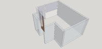 Arbeitszimmer - Grundriss in SketchUp