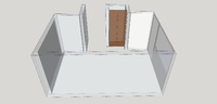 Arbeitszimmer - Grundriss in SketchUp