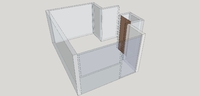 Arbeitszimmer - Grundriss in SketchUp