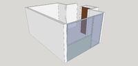 Arbeitszimmer - Grundriss in SketchUp