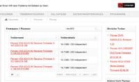 Firmware Auswahl